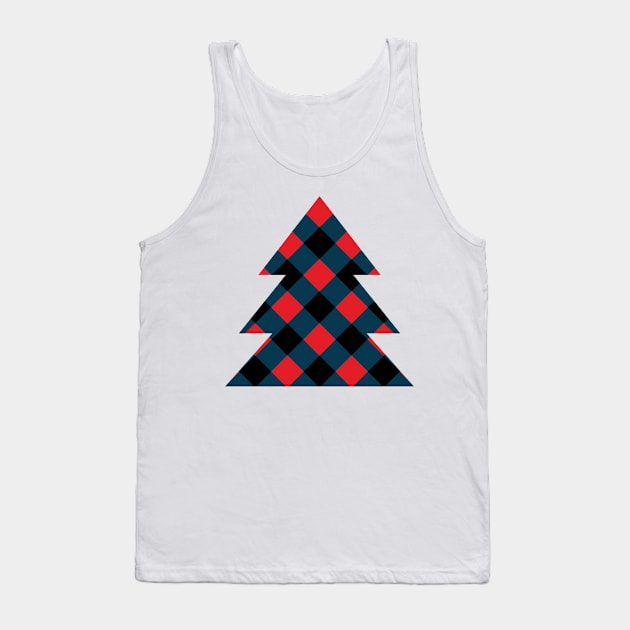 Christmas tree Tank Top by Ulka.art